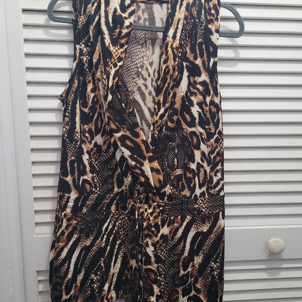 Romper in animal print